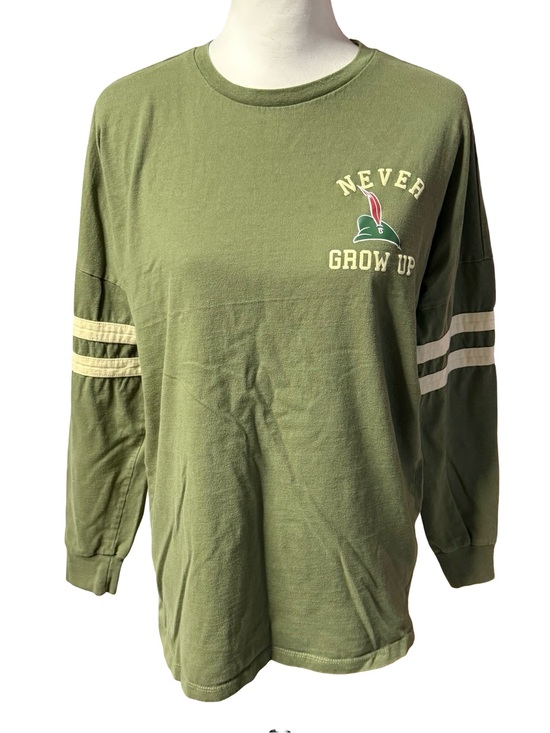 Disney Tops - Disney Peter Pan Never Land Hype Spirit Jersey Long Sleeve Shirt Green Small